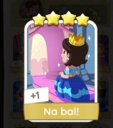 Monopoly GO Zestaw Set 16 Naklejka Karta 4* Na bal!