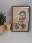 Obraz ręcznie wyszywany, haft krzyżykowy 