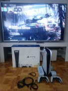 Konsola Playstation 5 z napędem, CFI 1216A, pad, dużo gier