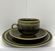 filiżanka 180 ml trio CP colditz ANNABURG zielona fatlava