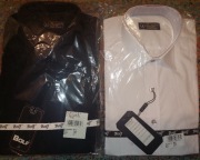  Koszula slim Bolf XL biała i czarna 2 szt -nowe