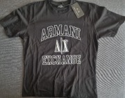 Koszulka Męska T-Shirt ARMANI Czarna XXL Bawełna