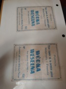 Dwie etykiety Wódka weselna 1983