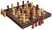 SZACHY DREWNIANE 3w1 gra logiczna