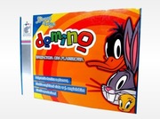 Wiek 3-6lat Edukacyjna Gra Planszowa Domino Looney Tunes Królik Bugs