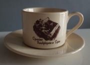 filiżanka Opactwo Benedyktynów w Tyńcu spodek nadruk 9,5 cm szt