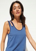 Tunika plażowa niebieska 40 BPC bawełniana