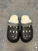 Ciepłe klapki typu crocs z futerkiem - nowe. Rozmiar 42/42,5 cm