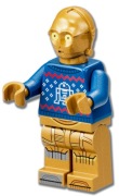 LEGO Star Wars Festive C-3PO sw1238 75340-10 Minifigurka z Kalendarza