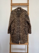 Płaszcz Esprit M 38 panterka zatrzaski wełna