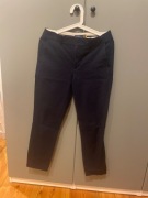 Polo Ralph Lauren granatowe spodnie cygaretki minimalizm garniturowe