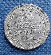 Moneta Sri Lanka Cejlon 1 rupia 1963