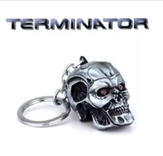 Vintage Charm Terminator Czaszka Głowa Brelok – Modny i Wyjątkowy Brelok