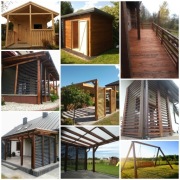 Tarasy domki drewniane pergole altany