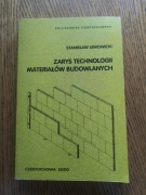 Zarys technologii materiałów budowlanych