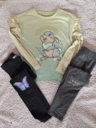 Legginsy smyk cool club 128 disney bluzka smyk 128 zestaw