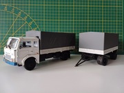 Jelcz z przyczepą z kolekcji Kultowe Ciężarówki PRL-u skala 1,43