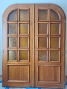 Drzwi wewnętrzne drewniane nowe stylowe, wykonanie ręczne, 210x157.5, .