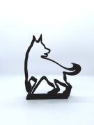 Pies 3D – Geometryczna Statuetka Dekoracyjna do Nowoczesnych Wnętrz