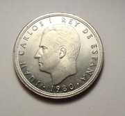 Hiszpania 50 pesetas 1980 W gwiazdce 80. PIĘKNA! 