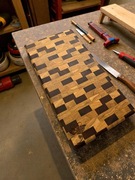 Deska do krojenia - własnoręcznie wykonana, egzotyczne drewno