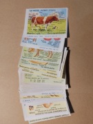 stare francuskie obrazki karty kolekcjonerski anatomia zwierząt