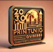 Druk 3D , spersoalizowana tablica z życzeniamil lub podzienkowaniami 