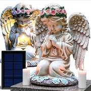 Anioł Aniołek Solarny Led Na Grób Do Ogrodu Tarasu Ozdoba!! Okazja!! Hit!!!
