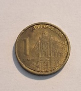 316. Moneta Serbia 1 dinar 2014 rok