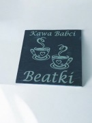 Podstawka pod filiżankę z grawerem Dzień Babci Dziadka