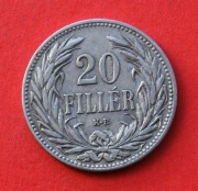 20 Fillerów  1907 r  -   KB    Węgry   Korona