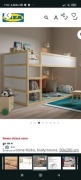 Łóżko piętrowe z materacem z IKEA