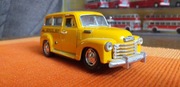Chevrolet, school bus, zabawka metalowa