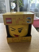 LEGO 4031 - POJEMNIK GŁÓWKA LEGO - GŁOWA LEGO - 16 x 16 x 18,5 CM - OCZKO 