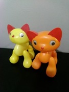 Stara zabawka z czasów Prl kolekcja plastik Zezol Zezolek kot