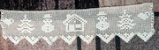 Ozdoba szydełkowa firanka  ok.126 - 136 x 30 cm 
