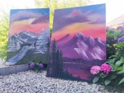 Obraz, 90x65 cm, płótno, rękodzieło, farby olejne