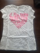 Śliczny t-shirt United Colors of Benetton 164 cm stan  bdb plus