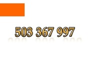 503 367 997 ZŁOTY NUMER STARTER ORANGE ŁATWY NA KARTĘ PREPAID GSM