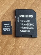 Karta pamięci MicroSD Philips 128 GB A1 + adapter 