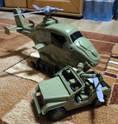 helikopter na baterie + auto terenowe wojskowe