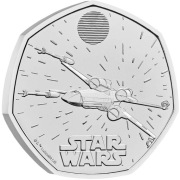 ANGLIA 2024 50p Star Wars - Statek kosmiczny X-WING ostatnia