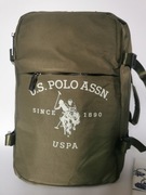 PLECAK TORBA U.S. POLO ASSN. KHAKI/ZIELONY (RAZ UŻYTY) BAGAŻ PODRĘCZNY