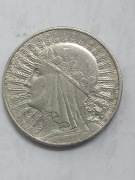 Monety 10 złotowe srebrne 1933 rok