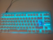 Wootig 80HE ISO klawiatura z uszkodzonym LED pod klawiszem "enter"