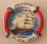 Magnes na lodówkę ceramiczny Bulgaria Bułgaria Morze Czarne Black Sea (4K)