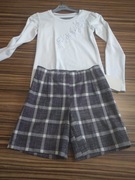 Elegancki komplet bluzka + szorty rozm. 134