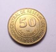 Peru 50 centimos 1988 PIĘKNA!