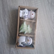 Zestaw ozdób świątecznych – figurki zimowe (bałwanek, choinka, pingwin)