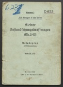 Różne Instrukcje, katalogi Niemieckie II WŚ - 17 sztuk